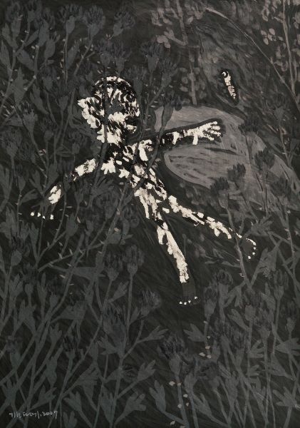 [2008] Secret Garden, Acrylic...on paper, 100x71cm